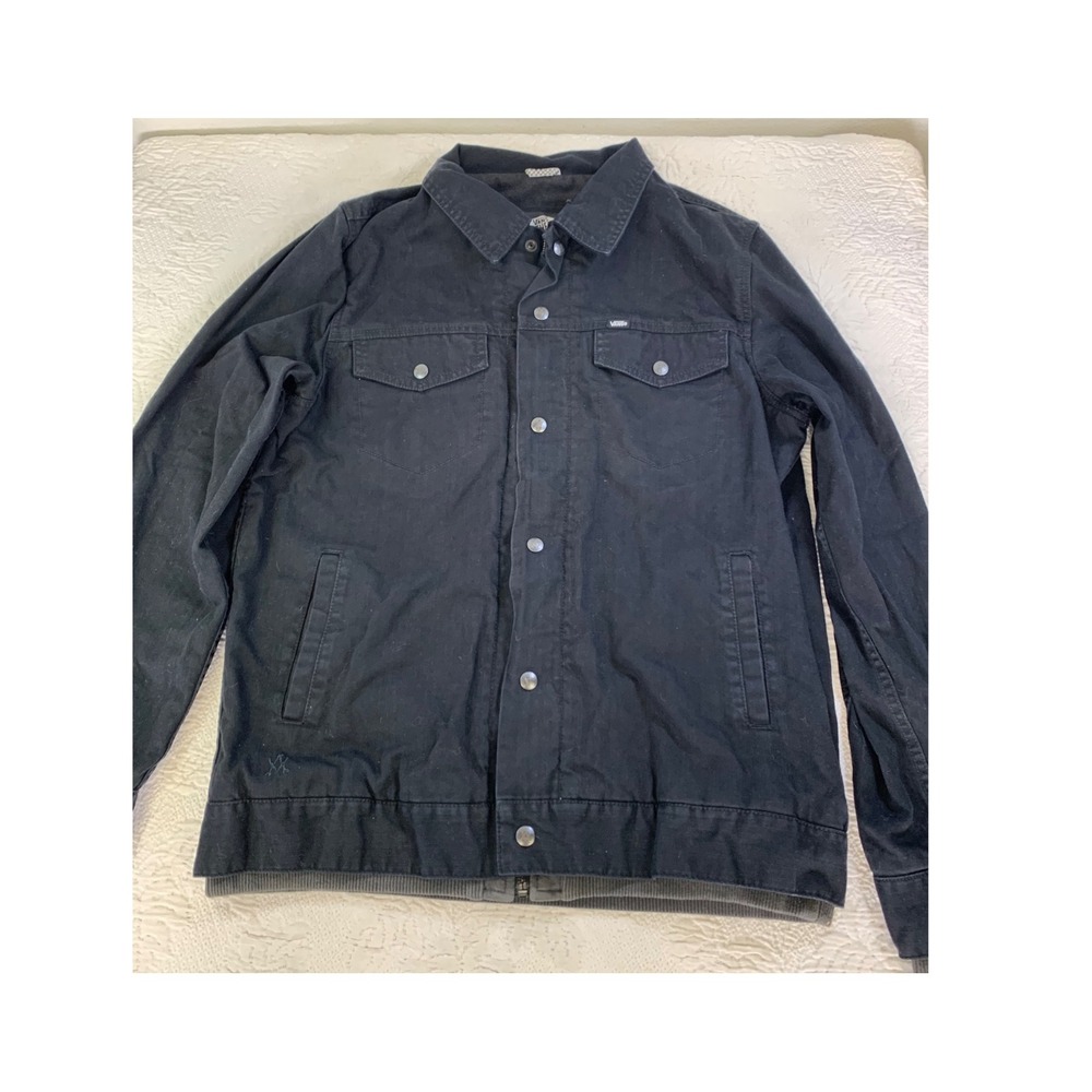 Vans Anthony Van Engelen AVE Skater Denim Jacket‎ Black Mens Size M
